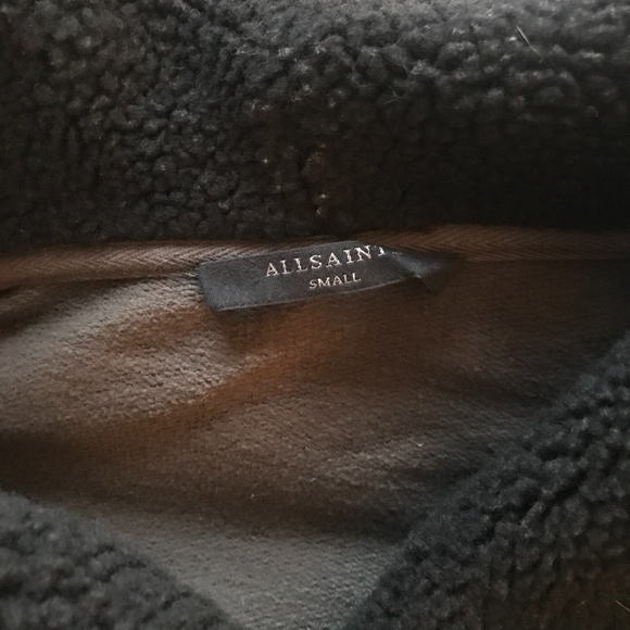 All Saints Sherpa Sweater Jacket - Picture 6 of 6